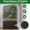 58” Raised Planter Box with Trellis Outdoor Wicker Garden Bed